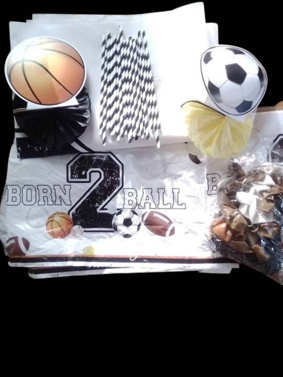 Other - Born 2 Ball 2nd Birthday Party Supplies Set